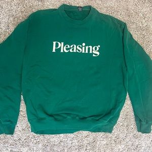 Pleasing Crew neck green